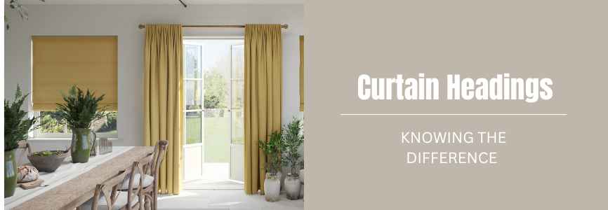 Curtain headings banner